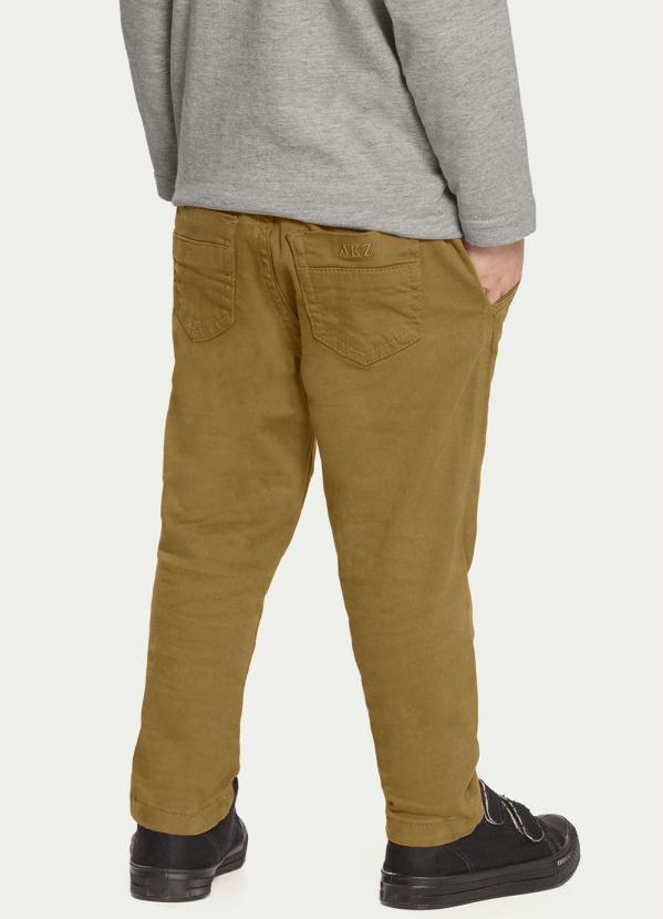 Alakazoo - Calca Sarja com Elastano Marrom 2