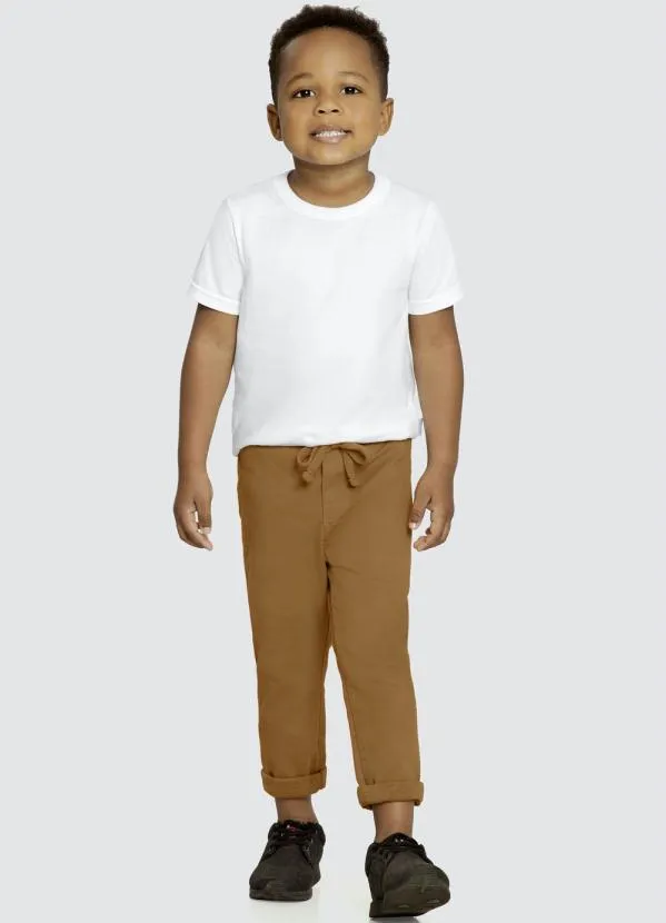 Alakazoo - Calça Sarja com Marrom 2