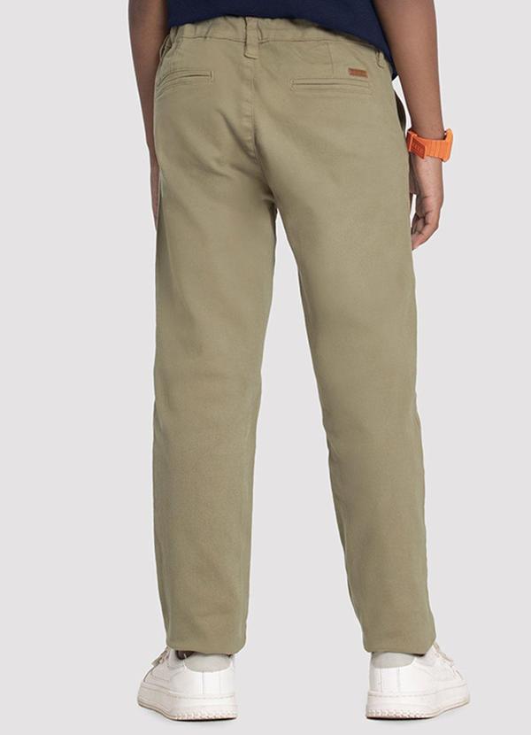 Alakazoo - Calça Sarja Infantil Menino Chino Bege 2
