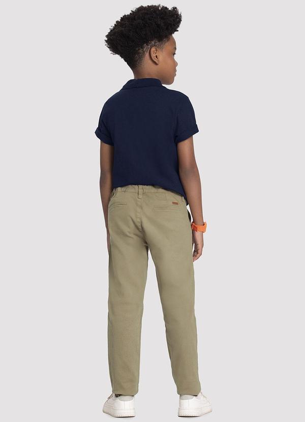 Alakazoo - Calça Sarja Infantil Menino Chino Bege 4