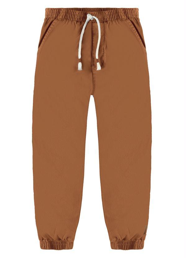 Up Baby - Calça Sarja Infantil Menino Marrom