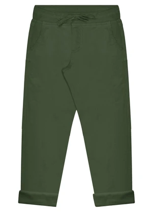Alakazoo - Calça Sarja Menino Jogger com Cadarço Verde - ALAKAZOO