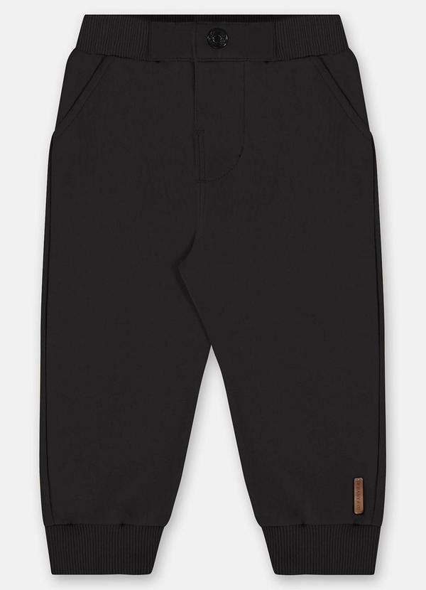Up Baby - Calça Saruel para Bebê Menino Preto
