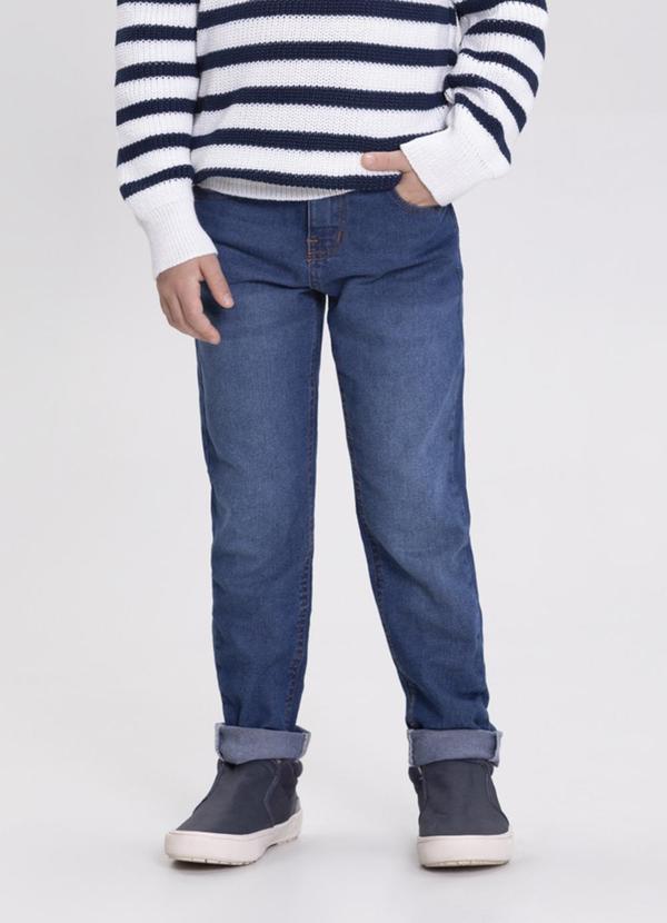 Alakazoo - Calça Skinny com Bolsos e Cintura Ajustável Azul 1