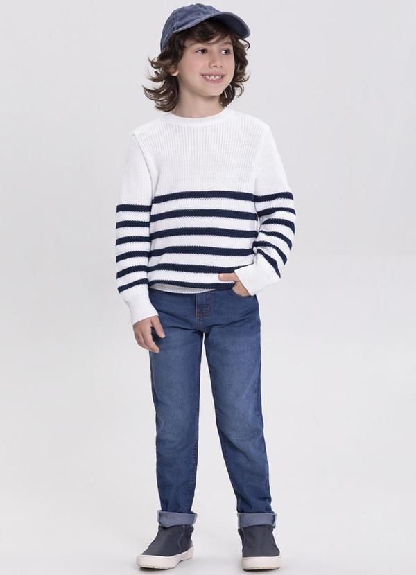 Alakazoo - Calça Skinny com Bolsos e Cintura Ajustável Azul 3