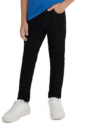 Malwee Kids - Calça Skinny em Sarja Preto - MALWEE KIDS