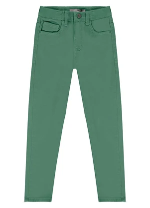 Malwee Kids - Calça Skinny em Sarja Verde - MALWEE KIDS