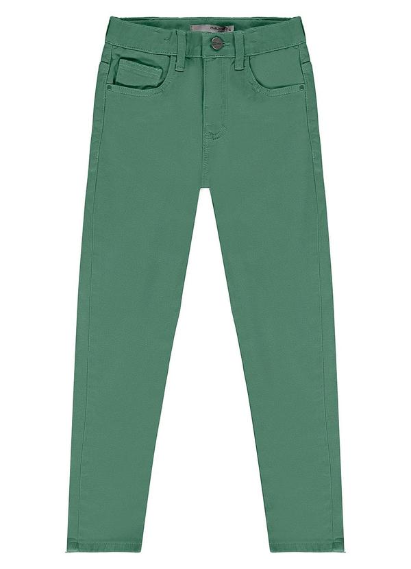 Malwee Kids - Calça Skinny em Sarja Verde