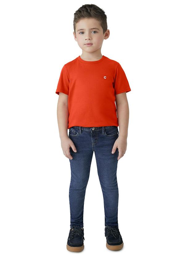 Carinhoso - Calça Skinny Jeans Estonada Azul 2