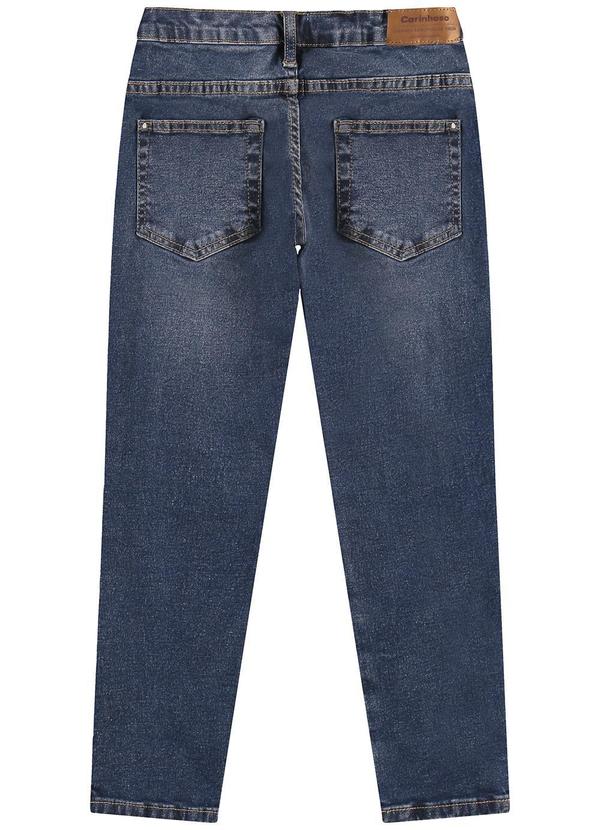 Carinhoso - Calça Skinny Jeans Estonada Azul 4