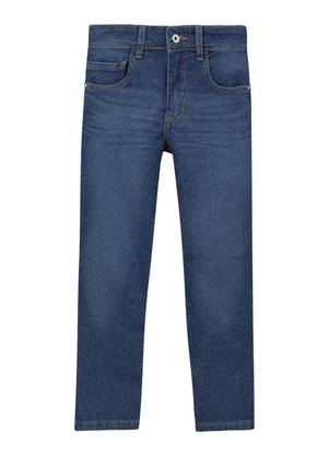Carinhoso - Calça Slim Jeans Estonada Azul - CARINHOSO