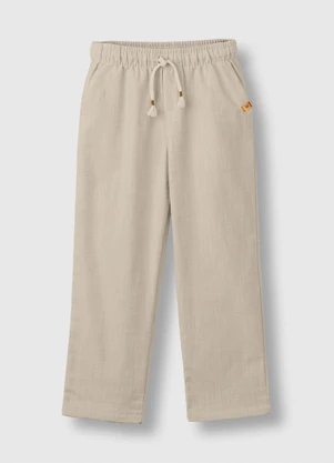 Carinhoso - Calça Slim Maquinetado Bege - CARINHOSO