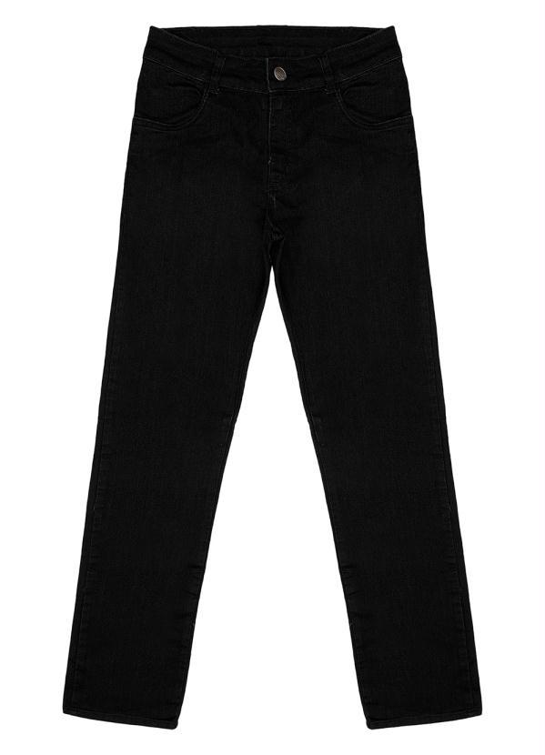 Rovitex Teen - Calça Slim Menino Preto
