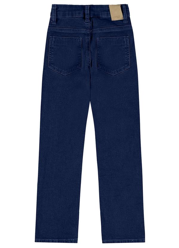 Malwee Kids - Calça Slim Moletom Jeans Menino Azul 2
