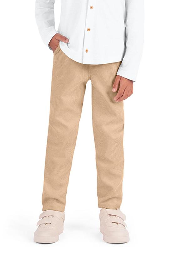 Alenice - Calça Social Menino Bege