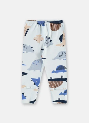 Up Baby - Calça Suedine Punho Estampado - UP BABY