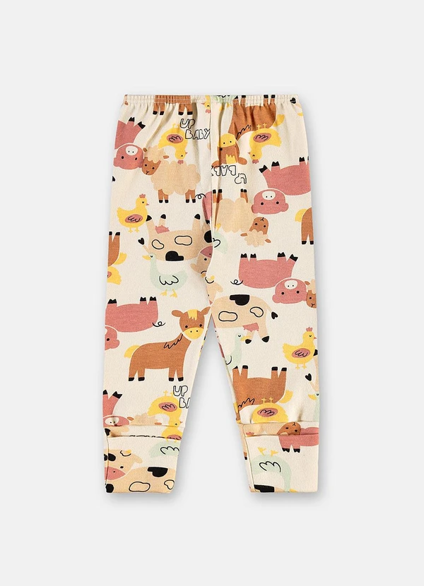 Up Baby - Calça Suedine Punho Estampado 2