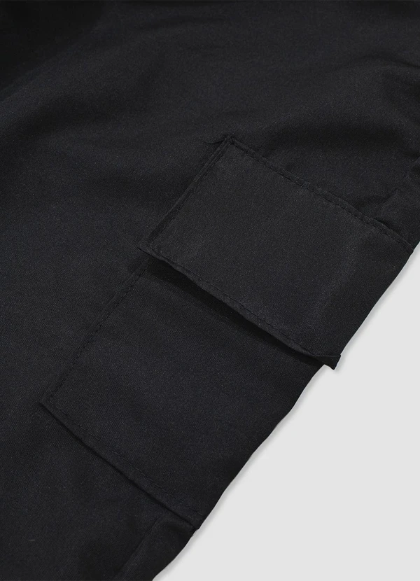 Turminha - Calça Tactel Cargo Preto 5