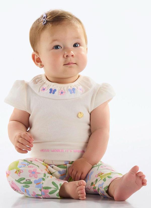 Up Baby - Calça Unissex Bebê Suedine Rosa