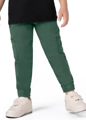 Malwee Kids - Calça Verde Esmeralda Jogger em Sarja Menino - MALWEE KIDS
