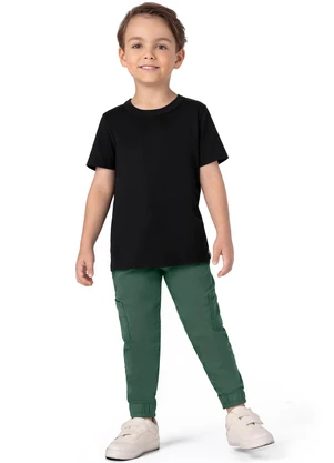 Malwee Kids - Calça Verde Esmeralda Jogger em Sarja Menino - MALWEE KIDS