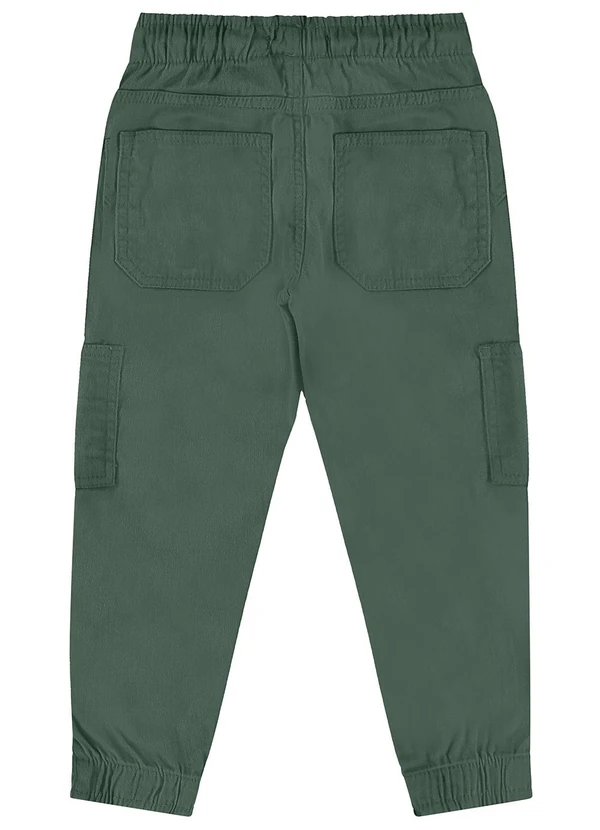 Malwee Kids - Calça Verde Esmeralda Jogger em Sarja Menino 4