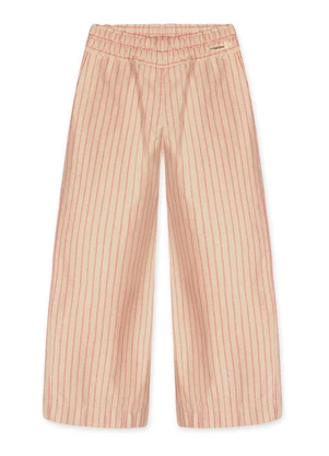 Marisol - Calça Wide Leg Listrada Infantil Feminina Rosa - MARISOL