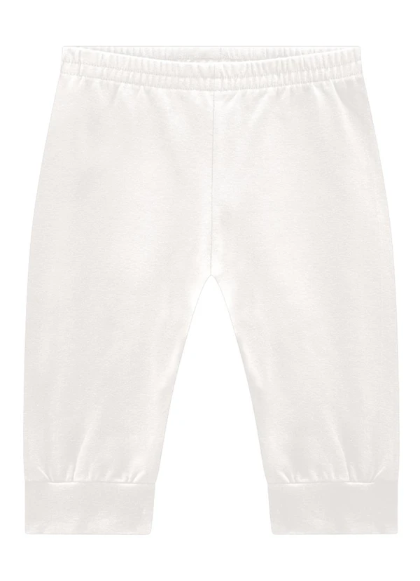 Brandili Baby - Kit 2 Calças Jogger Bebê Unissex Branco 2