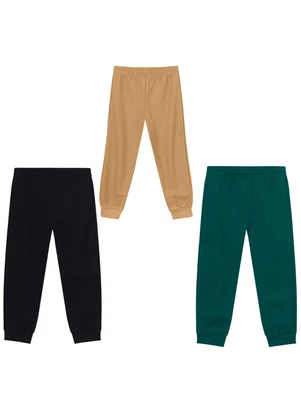 Brandili - Kit Infantil Menino com 3 Calças Sortidas - BRANDILI
