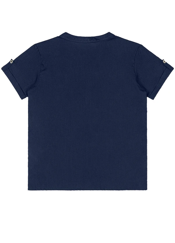 Quimby - Bata Infantil em Algodão Azul 4