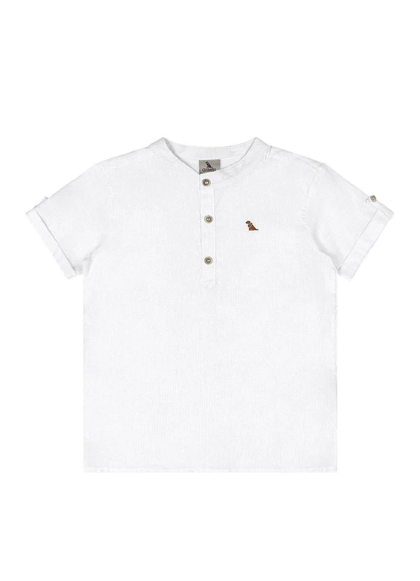 Quimby - Bata Infantil em Algodão Branco 3