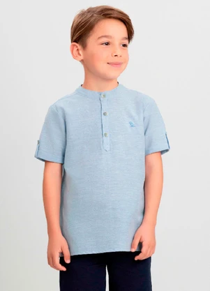 Bata Infantil Texturizada para Menino Quimby Azul - QUIMBY