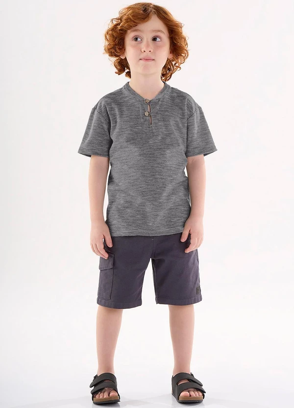 Up Baby - Bata para Menino em Malha Flamê Preto 2