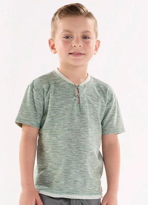 Up Baby - Bata para Menino em Malha Flamê Verde - UP BABY