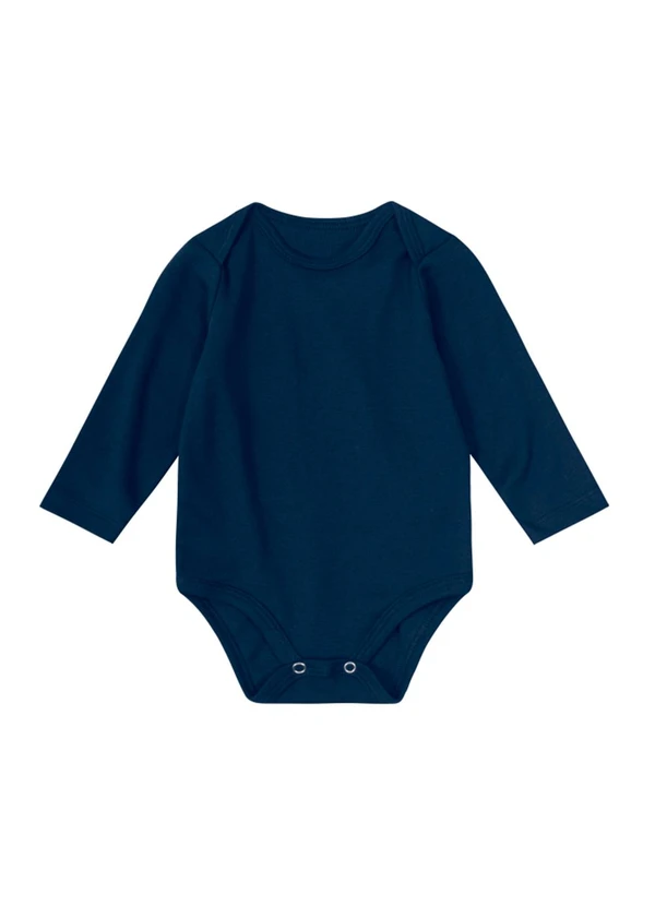 Brandili Baby - Body Bebê Unissex em Ribana  Baby Azul 3