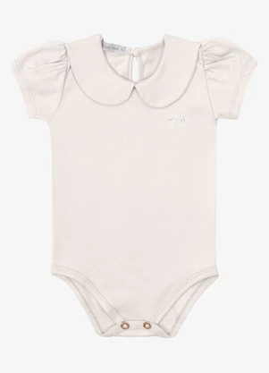 Trick Nick - Body Verão Menina Curto com Plaquinha Bege - TRICK NICK