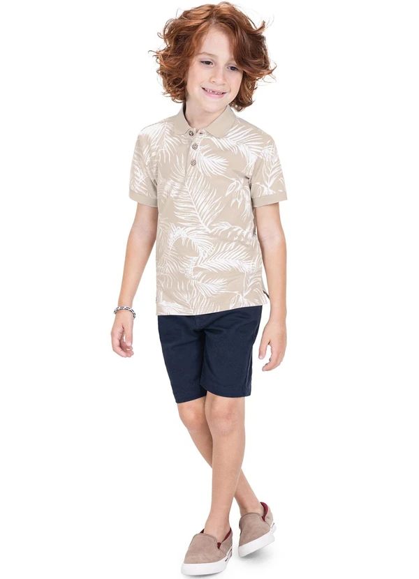 Trick Nick - Camila Polo Infantil em Cotton Bege 3