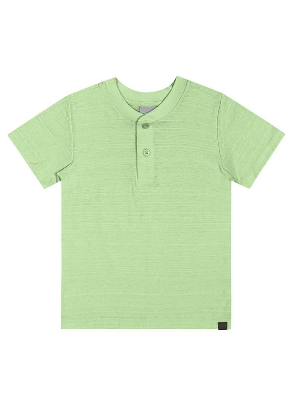 Quimby - Camisa em Malha Flamê para Menino Verde