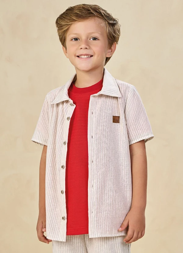 Ioluig - Camisa em Tecido Eco Bosque Bege