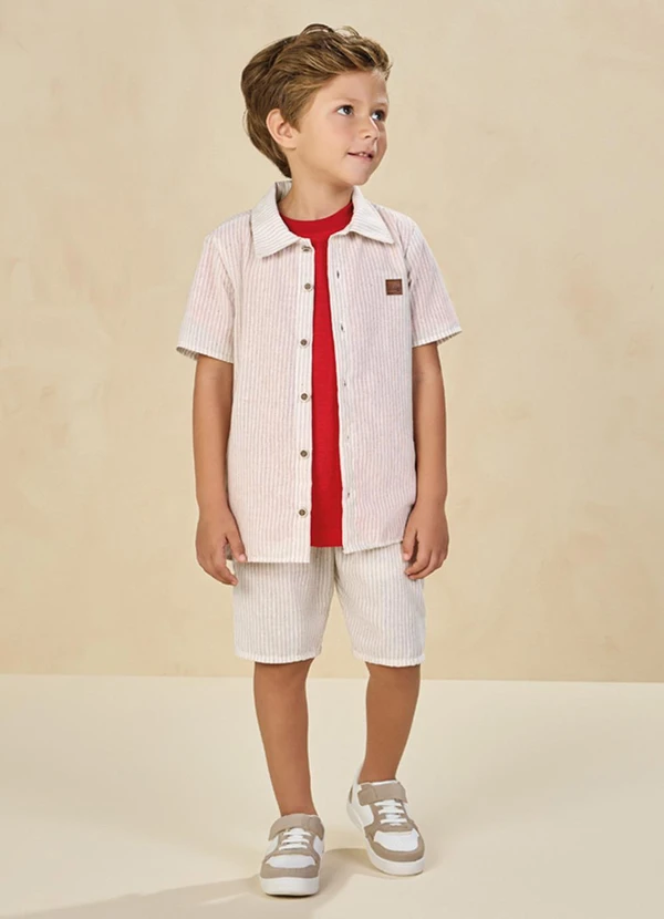 Ioluig - Camisa em Tecido Eco Bosque Bege 2