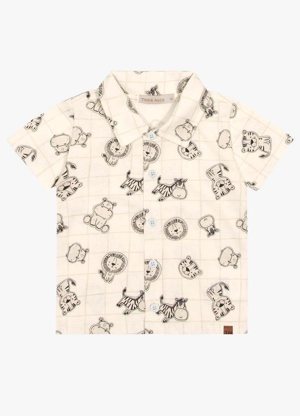 Trick Nick - Camisa Infantil Bichinhos Bege