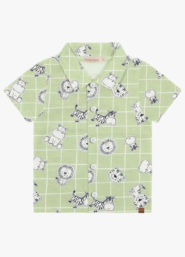 Trick Nick - Camisa Infantil Bichinhos Verde