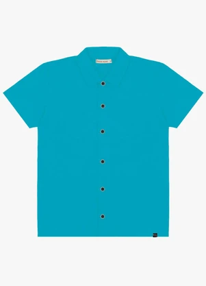 Trick Nick - Camisa Infantil com Botões Azul - TRICK NICK