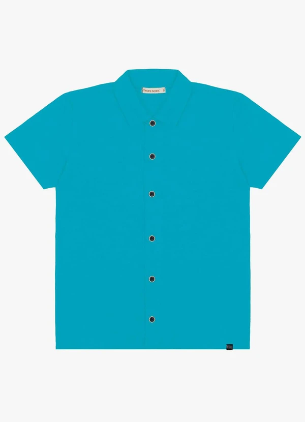 Trick Nick - Camisa Infantil com Botões Azul
