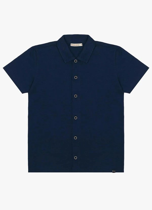 Trick Nick - Camisa Infantil com Botões Azul 5