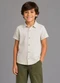 Trick Nick - Camisa Infantil com Botões Azul - variação: Bege
