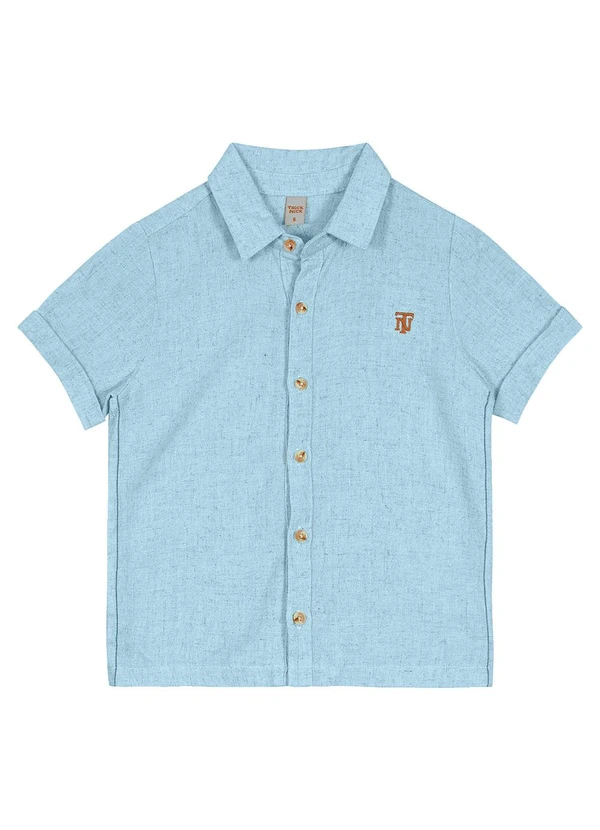 Trick Nick - Camisa Infantil com Botões Azul