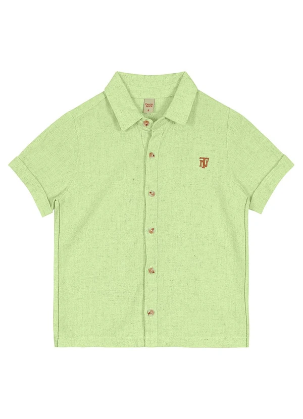 Trick Nick - Camisa Infantil com Botões Verde
