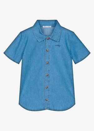 Trick Nick - Camisa Infantil de Botão Azul - TRICK NICK