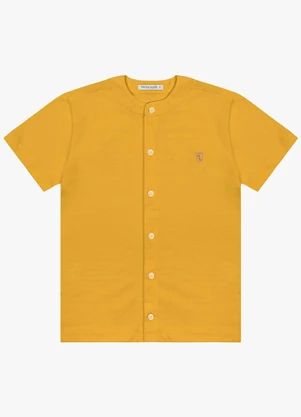 Trick Nick - Camisa Infantil em Meia Malha Amarelo - TRICK NICK